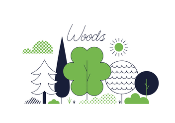 Free Woods Vector - vector gratuit #352465 