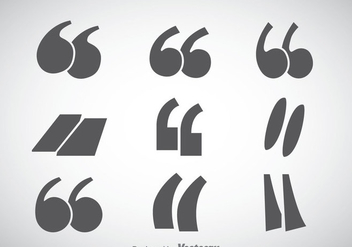 Quotation Mark Sets Vector - Free vector #354015