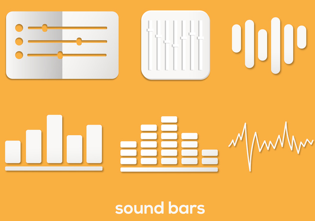 Sound Bar Vector Set - Kostenloses vector #354345
