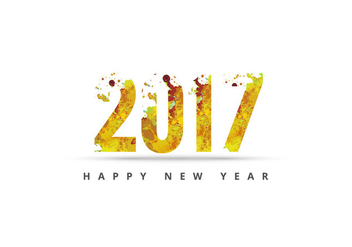 2017 Written In Grungy Texture - Free vector #354945