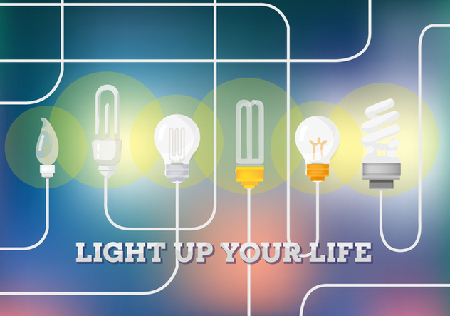 Free Light Bulb Vector Background - Free vector #355785