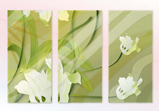 Abstract Hijau Painting Sequence Vector - Free vector #356485