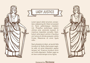 Free Lady Justice Vector - бесплатный vector #356715