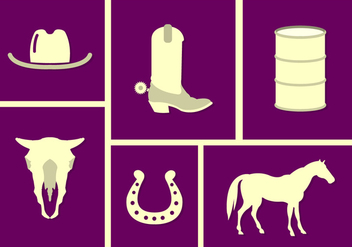 Wild West Icons - Free vector #356815