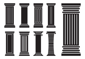 Roman Pillar Vectors - Kostenloses vector #357955