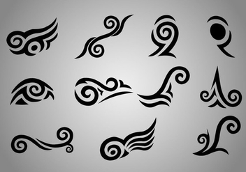 Free Maori Koru Tattoo Vectors - vector gratuit #360865 