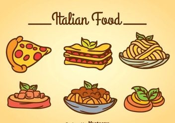 Italian food Vector - vector #361105 gratis