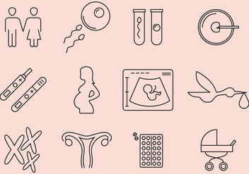 Pregnant Icons - Free vector #364965