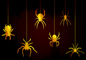 Tarantula Spiders Vector - Kostenloses vector #368465