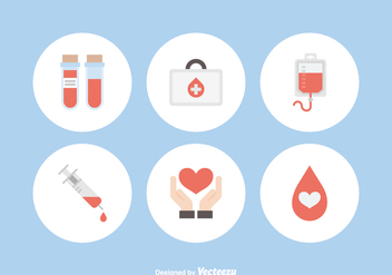 Free Blood Donation Vector Icons - бесплатный vector #368575