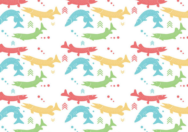 Pike Pattern Vector - Free vector #369385