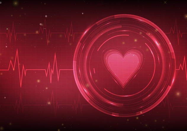 Heart Monitor Free Vector Background - Kostenloses vector #371705