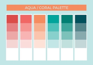 Free Aqua Coral Vector Palette - Kostenloses vector #375225