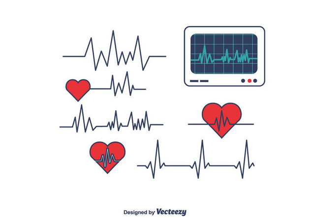 Heart Monitor Vector - Kostenloses vector #375435