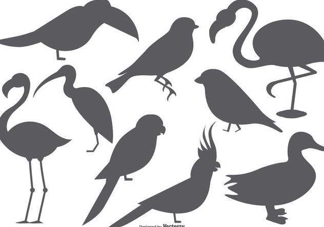 Vector Bird Shape Collection - vector #378805 gratis