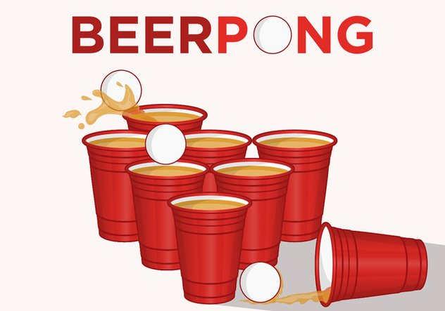 Let's Play Beer Pong! - Kostenloses vector #379655
