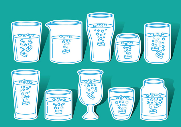 Effervescent Glass Vector Icons - Free vector #381065