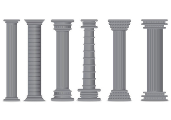 Roman Pillar Vector - vector #383475 gratis