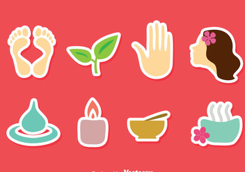 Spa Flat Icons Vector - Free vector #384395