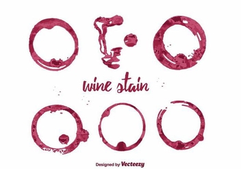 Wine Stain Vector - vector #387255 gratis