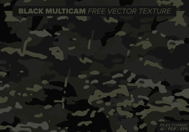 Black Multicam Free Vector Texture - Free vector #387345