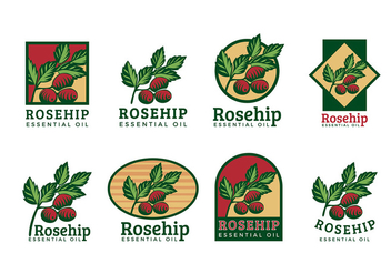 Rosehip Logo Vector - vector gratuit #388755 