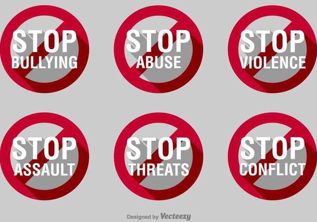 Stop Bullying Vector Signs - Free vector #389545
