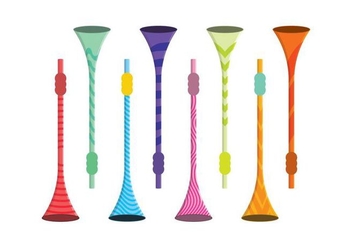 Free Vuvuzela Vector Set - vector gratuit #390675 