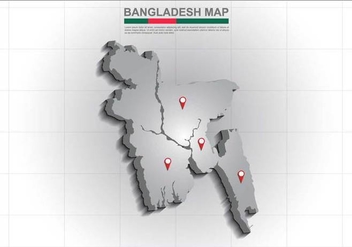 Free Bangladesh Map Illustration - Kostenloses vector #390735