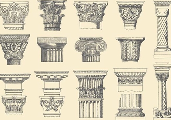 Historical Pillars - бесплатный vector #390835