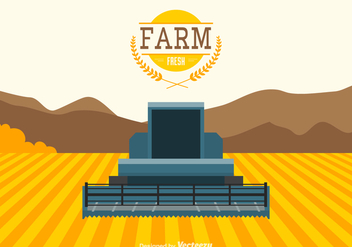 Free Agriculture Vector Landscape - vector gratuit #391395 