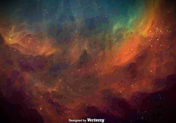 Vector Watercolored Galaxy Texture - бесплатный vector #391855