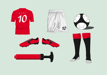 Soccer Kit Vector - Kostenloses vector #392575