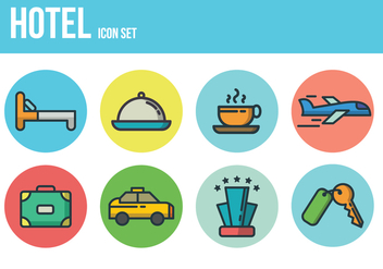Free Hotel Icons - vector #394305 gratis