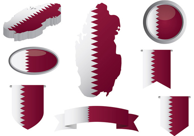 Free Qatar Icons Vector - vector gratuit #394605 