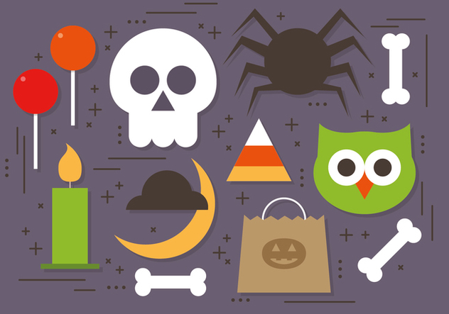 Free Halloween Elements Vector Collection - бесплатный vector #395805