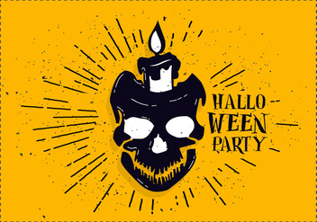 Free Halloween Skull Vector - бесплатный vector #396975