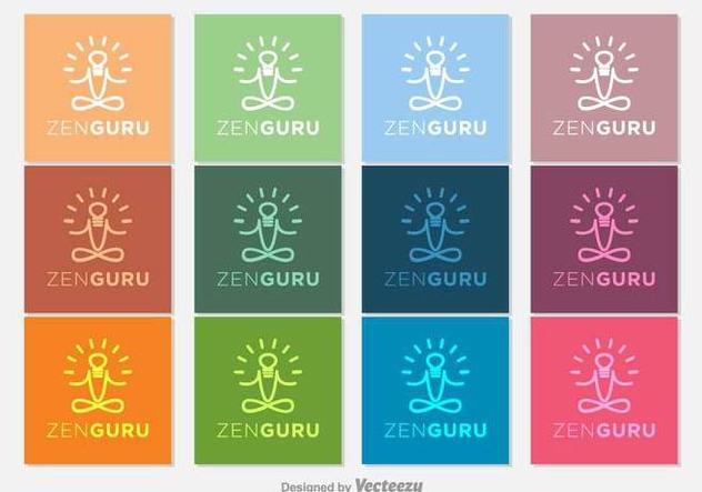 Gurú Zen Vector Icons - vector gratuit #397085 