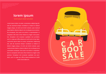 Car Boot Poster Templates - vector gratuit #398725 