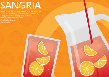 Sangria Event Poster Template - Free vector #399055