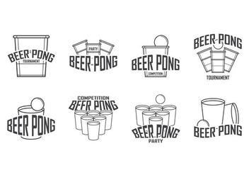 Free Beer Pong Logo Vector - Kostenloses vector #399655