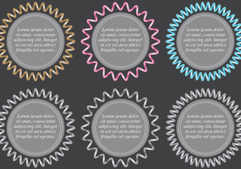 Slinky Text Boxes - Free vector #399895