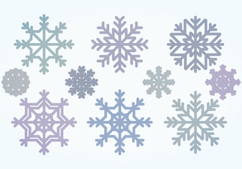 Vector Snowflake Collection - vector #400495 gratis