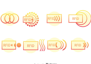 Rfid Icons Vector - Free vector #401265