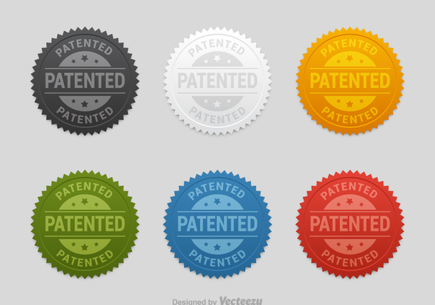 Free Patented Seals Vector Set - Free vector #401375