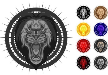 Free Hydro74 Style Lion Vector Illustration - Kostenloses vector #401465