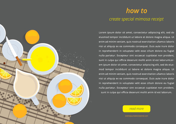 Mimosa Webpage Template - Free vector #401625