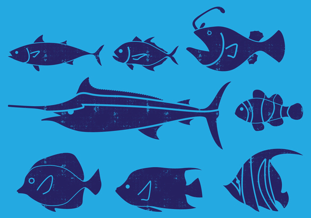Sea Fish Icon - Free vector #402785