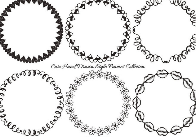 Hand Drawn Frame Collection - vector gratuit #404165 