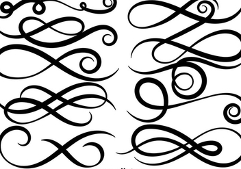 Vector Swishes And Swooshes - Free vector #404885
